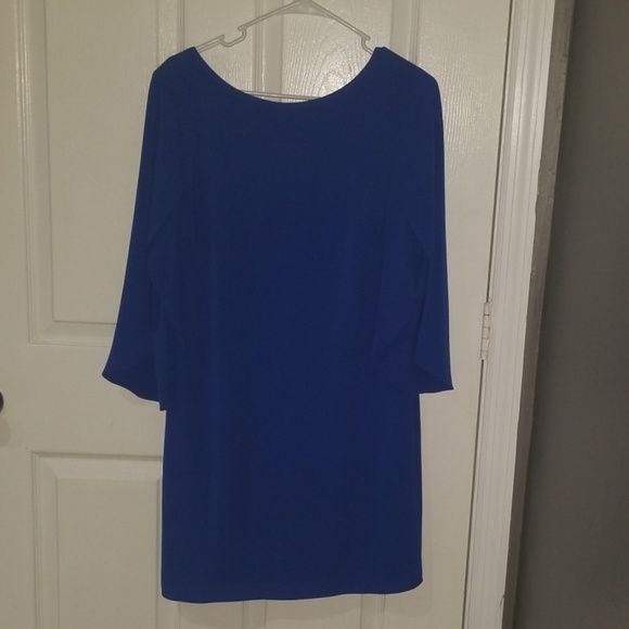Electric blue cocktail party dress - Picture 2 of 6